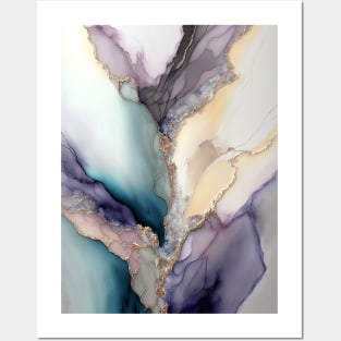 Wedding Jazz - Abstract Alcohol Ink Resin Art Posters and Art